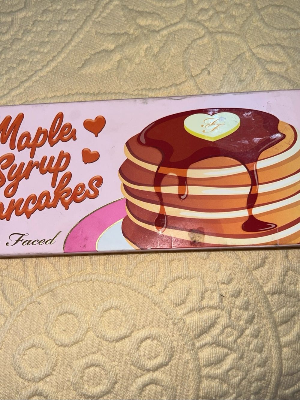 Too Faced Pink and Brown Maple Syrup Pancakes Eyeshadow Palette Art